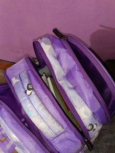 New Once Used Women/Girls College Purple Backpack