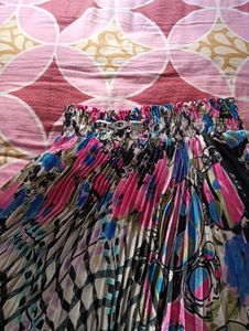 Colorful Pleated Skirt