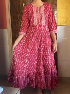 34 Bust Cotton Kurta Set For Woman
