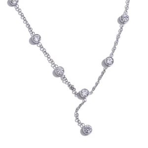 Diamante charm necklace | anti tarnish, water resi