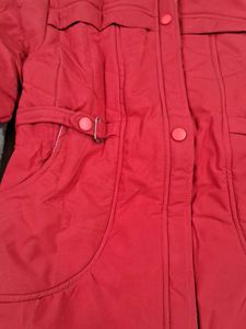 Red Winter Coat with Hood