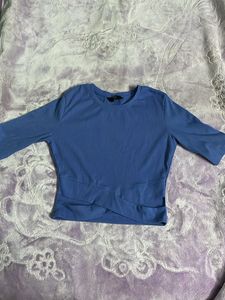 Blue Crop Top