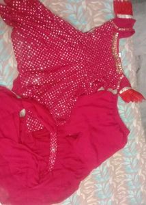 Red Embroidered Kurta Set