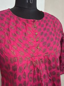 Stylish Pink Short Kurti