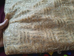 Golden Glitter Saree