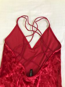 H&amp;M Divided Velvet Bodysuit Eur S