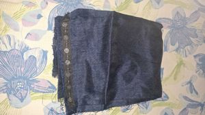 Blue Saree With Blouse Piece