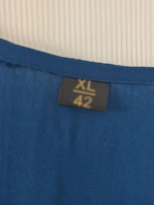 Elegant Teal Embroidered dress