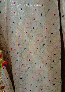 Green Kurti &amp; Off White Lehnga