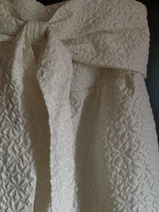Ivory Bow-Tie Textured Top