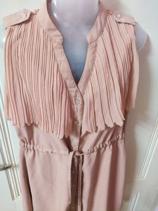 Ruffle Peach Dress