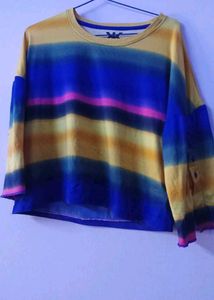 Colorful Tie-Dye crop top