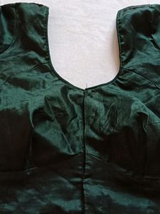 XXL Very Beautiful Dark Green Colour Blouse With G