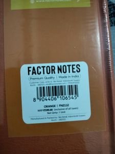 Factor Notes All Purpose Journal