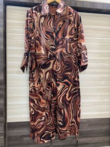 Abstract Print Shirt Dress