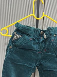 Cute Green Corduroy Pants 👖