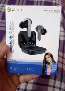 Ptron Bassbuds GoMax Earbuds New