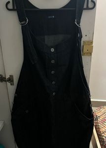 Denim Button Down Dungaree Dress