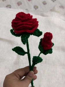Handmade Crochet Rose Flowers