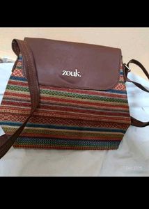 zouk brand new flap sling bag