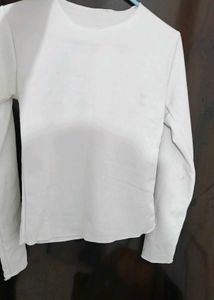 White Long Sleeve Top