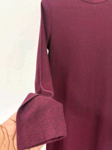 Burgundy Midi Dress