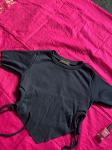 Blue Crop Top