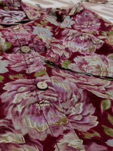 Floral Print Shirt Dress