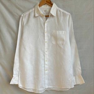 UNIQL0 White 100% LINEN Shirt