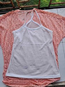 Peach Top with Inner (Size XL)