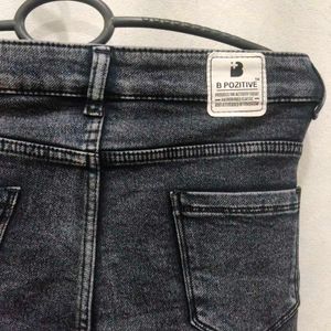 Acid Wash Denim Shorts