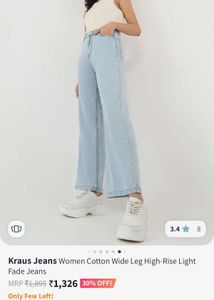 Wide Leg Light Wash Jeans
