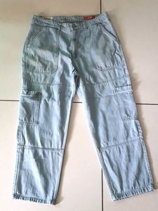 Baggy Jean's, Light Blue, Powerlook Brand