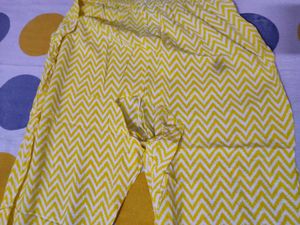 Yellow Printed Kurta Set