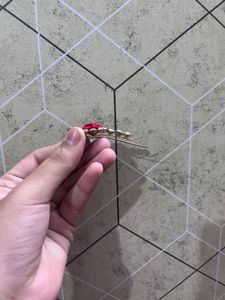 Red Rose Hair Clip