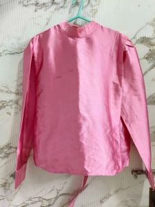 Pink High Neck Tunic