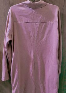Pink Mock Neck Dress