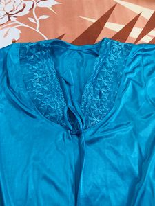 Women Fancy Solid 3 Piece Nighty Unused💙