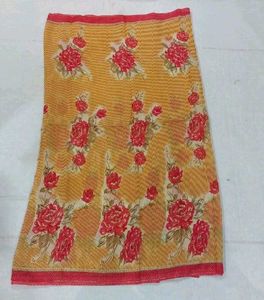 Floral Print Saree