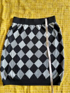 Argyle Mini Skirt