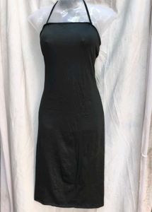 101511. Slinky Black Halter Dress