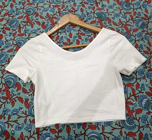 Pure White Crop Top