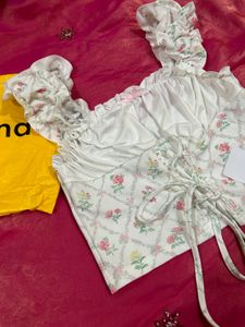 Floral Corset Tank Top