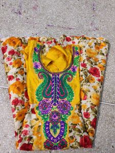 Floral Print Kurta