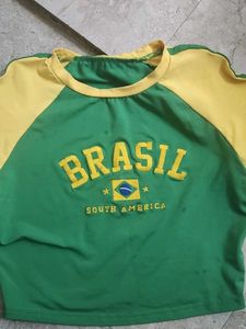 Y2K Brasil Crop Top