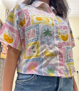 Zudio Tropical Shirt Cropped