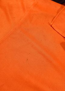 Neon Orange Collar T Shirt