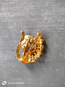 Vintage Rhinestone Butterfly Brooch