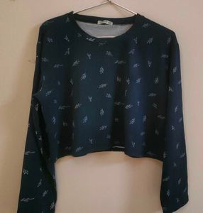 Super Stylish Crop Full Sleeves Tshirt