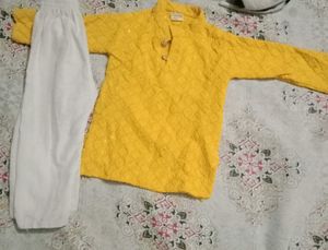 Baby Kurta Pajama Set - Yellow